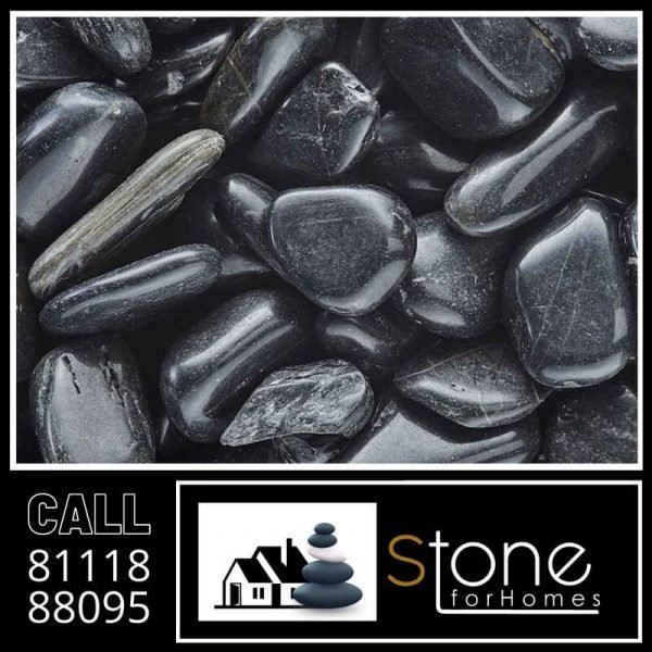Black Polished Pebble
